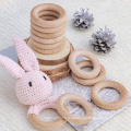 Braceletes mordedor de 54 mm anel natural brinquedos para bebês
